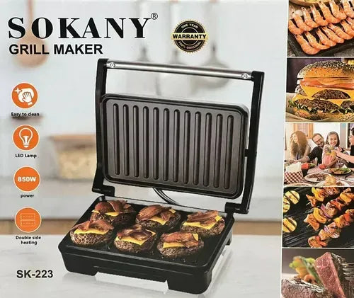 SANDWICHERA PARRILLA GRILL PLANCHA ANTIADHERENTE