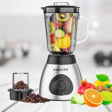 Licuadora Sokany 3 En 1 Multifuncional 1000w 1.5l Sk-03027