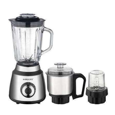 Licuadora Sokany 3 En 1 Multifuncional 1000w 1.5l Sk-03027